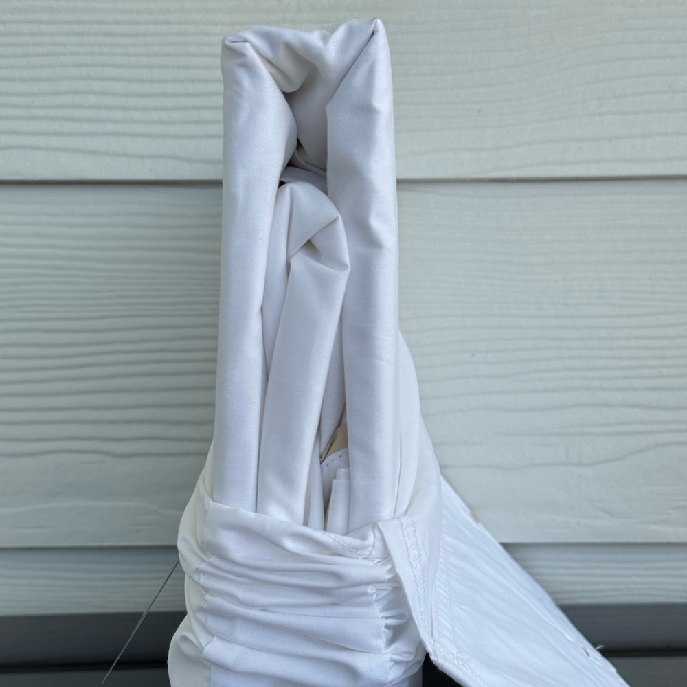 Ralph Lauren Palmer Percale King Flat Sheet Organic Cotton 464TC White NWT - Picture 7 of 8